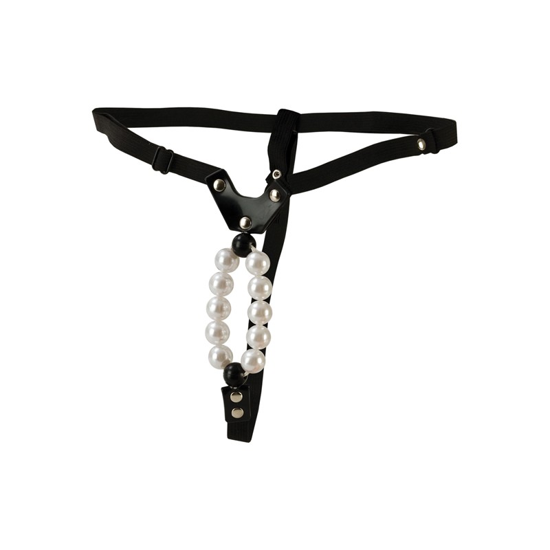 Stymulator-LOVER""S THONG W. PLEASURE PEARLS